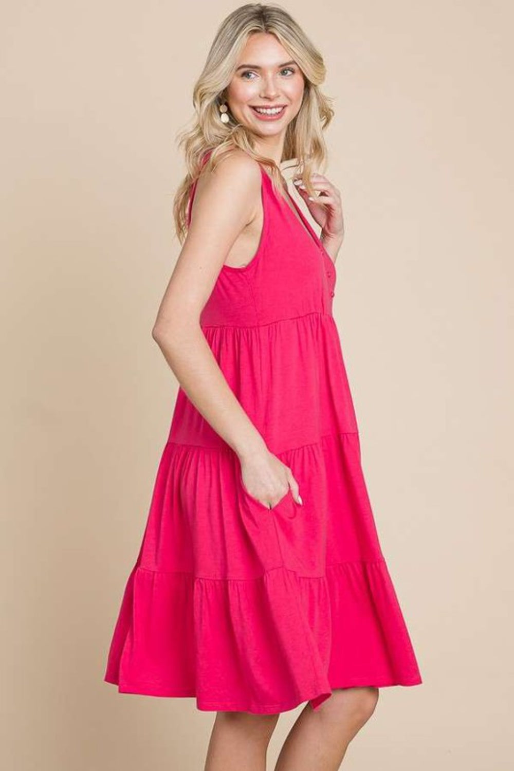 Culture Code Racerback Tiered Tank Dress-2