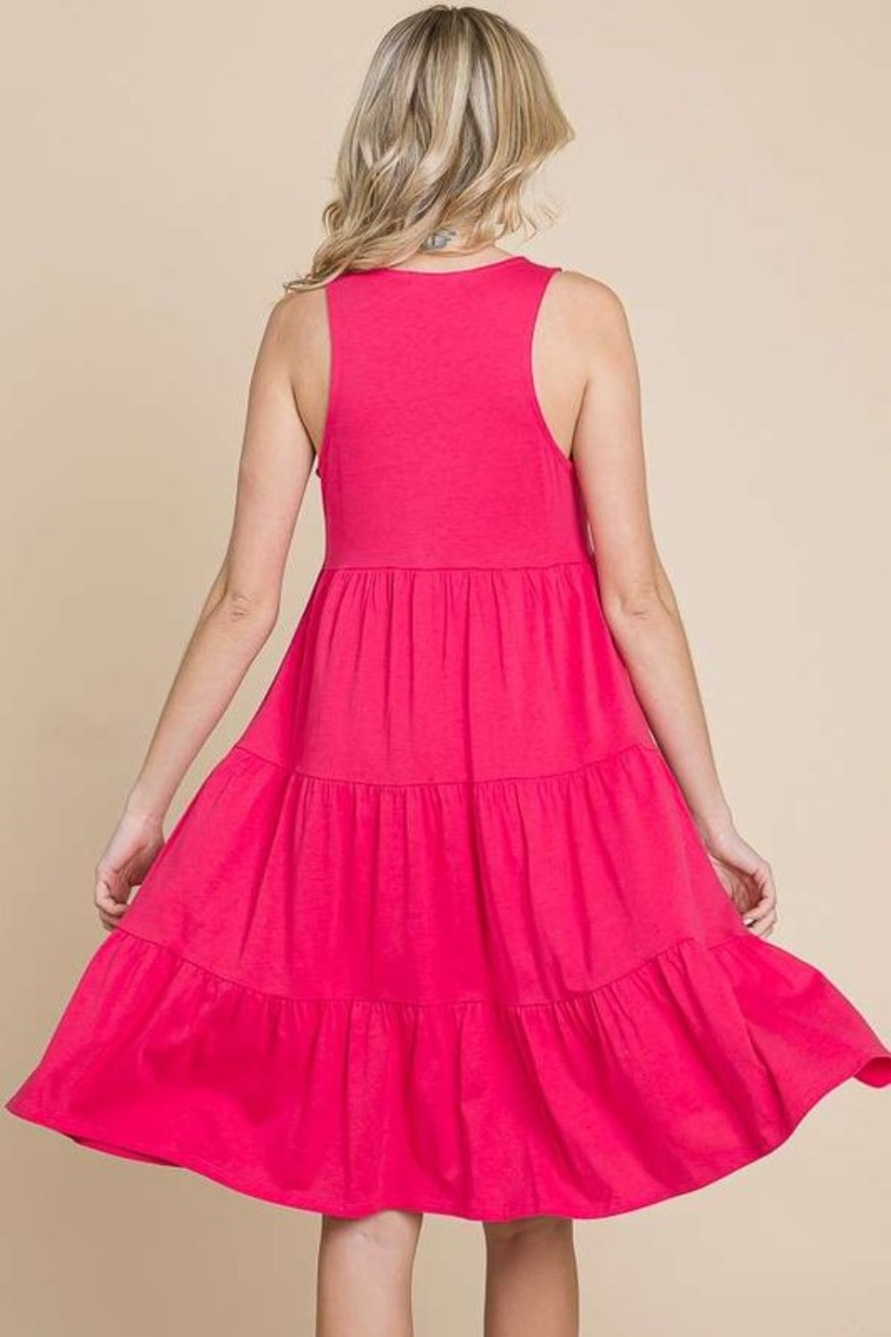 Culture Code Racerback Tiered Tank Dress-1